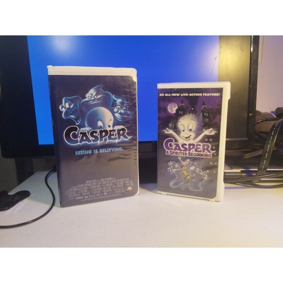 Casper & Casper: A Spirited Beginning - Lot of 2 VHS - Picture 1 of 7